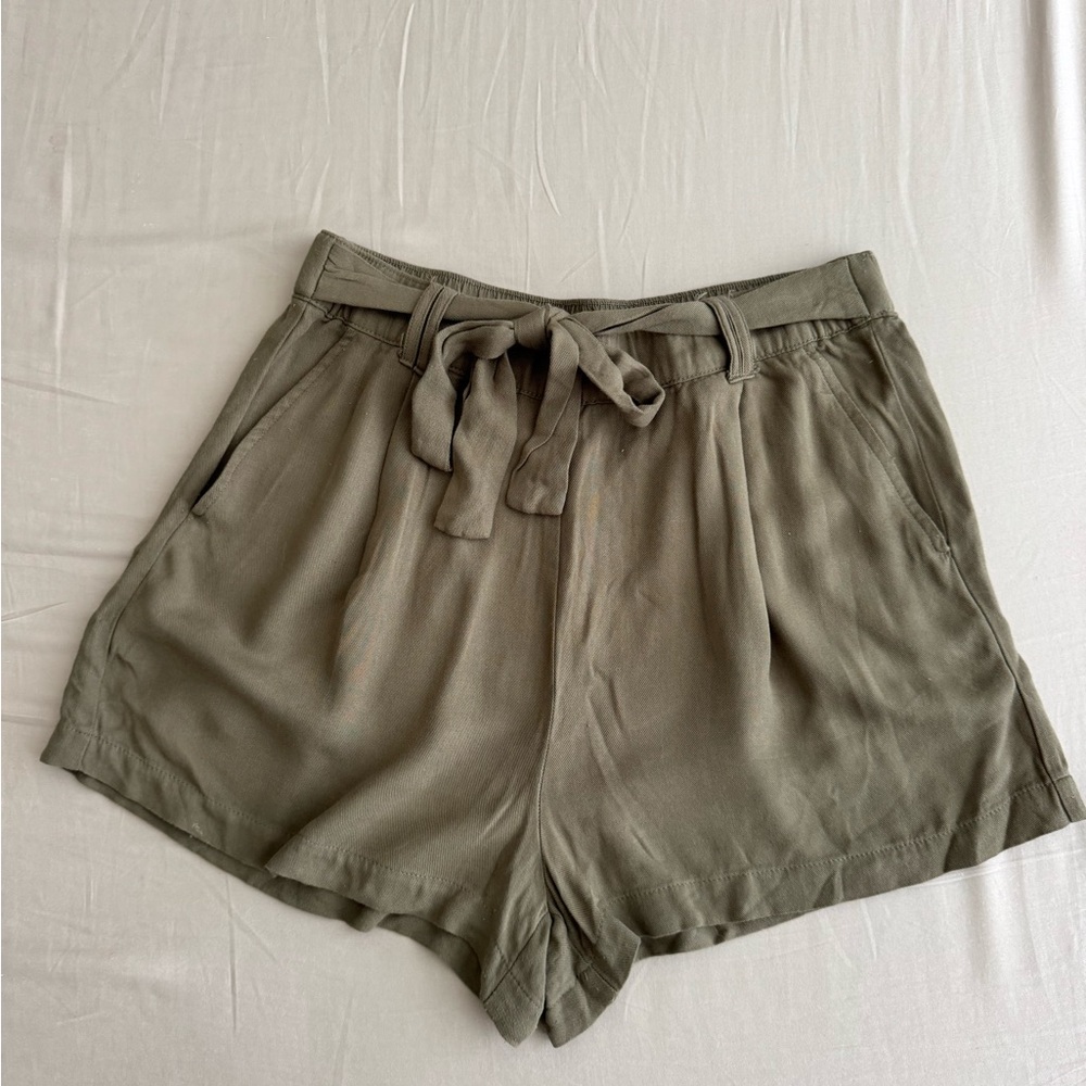 Olive Green Women's Shorts